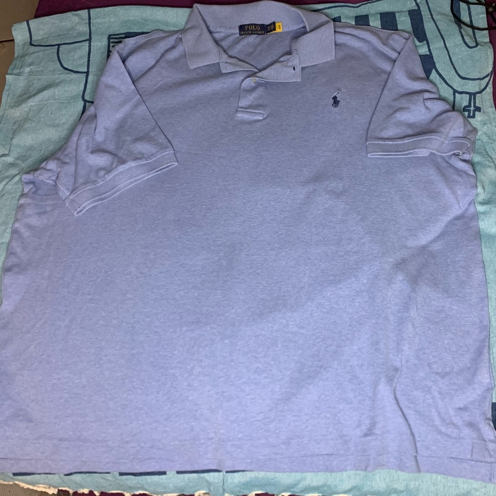 Polo By Ralph Lauren Mens light Blue Polo Shirt Size 2XB